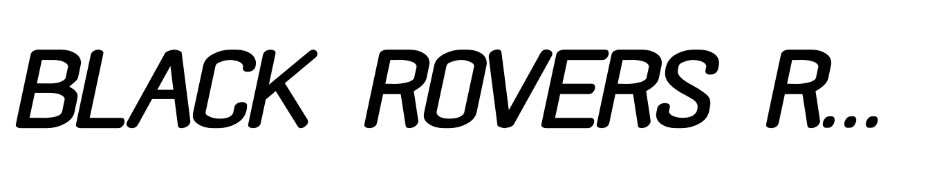 Black Rovers Regular Italic
